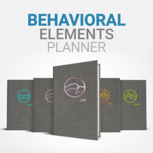 This is an image of the behavioral elements planners, a tool to improve Behavioral Intelligence.
