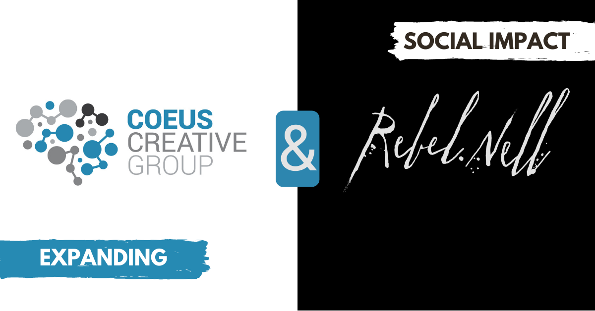 Coeus & Rebel Nell Logos - Expanding Social Impact